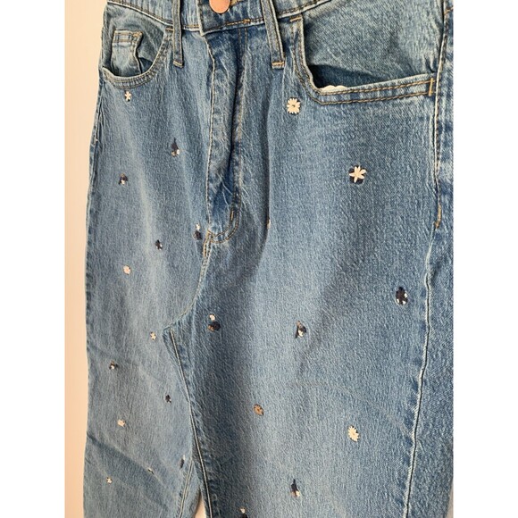 NWT Universal Thread High Waist Vintage Straight Floral Jeans- Size 10 Short - Picture 3 of 13